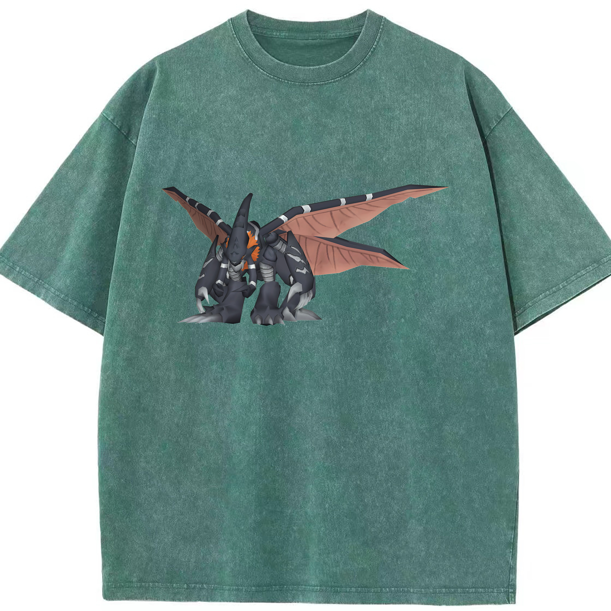（画像用） Digimon デジタルモンスター/デジモン 綿100% ヴィンテージ風 半袖Tシャツ（フロントプリント）